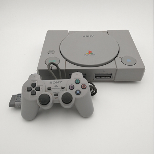 Playstation 1 Konsol (PSX) - Grå - Original Controller - SNR B3571107 (B Grade) (Genbrug)